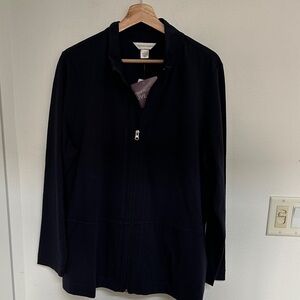Christopher & Banks Navy Blue  Utility Jacket sz xl